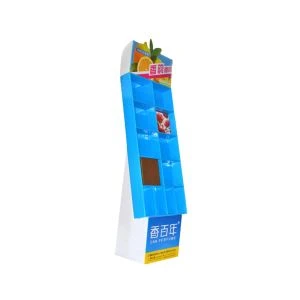 小売りのロゴはFoldable段ボールカウンターのディスプレイ・ボックスを印刷しました